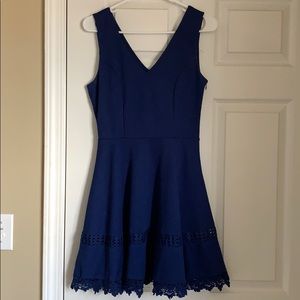 Francesca’s navy dress